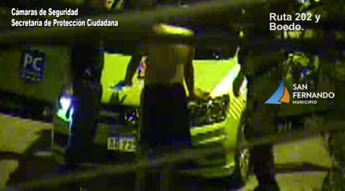 San Fernando: las cámaras del Municipio permitieron detener a un hombre que robó una motocicleta