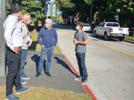 San Fernando: Andreotti presentó la finalización de la repavimentación de la calle Carlos Casares