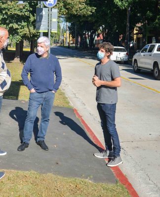 San Fernando: Andreotti presentó la finalización de la repavimentación de la calle Carlos Casares