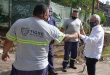 Tigre: Julio Zamora supervisó la puesta en valor de espacios públicos y trabajos de infraestructura educativa en El Talar