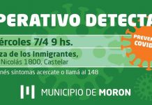 Morón: el Municipio continúa con la detección temprana de casos de coronavirus