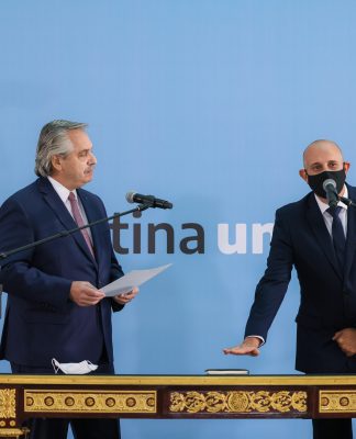 Alberto Fernández tomó juramento como nuevo ministro de Transporte a Alexis Guerrera