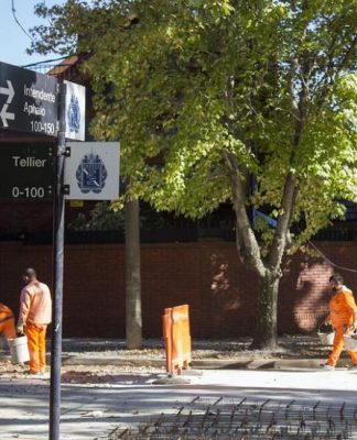 San Isidro: repavimentación de cruces frente al Hipódromo de Márquez