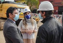 San Fernando: Andreotti, Malena Galmarini y Martín Marinucci recorrieron obras complementarias del Túnel de Av. Sobremonte