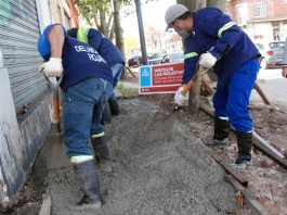 Tigre: en Ricardo Rojas, el Municipio avanza con la construcción de veredas vecinales