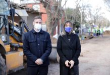 Pilar: Achával y Galmarini recorrieron obras para llevar agua de red a Monterrey