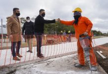 Vicente López: avanza la obra de la bicisenda