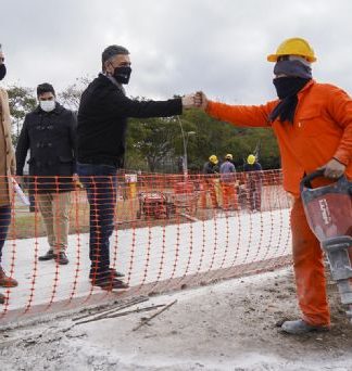 Vicente López: avanza la obra de la bicisenda