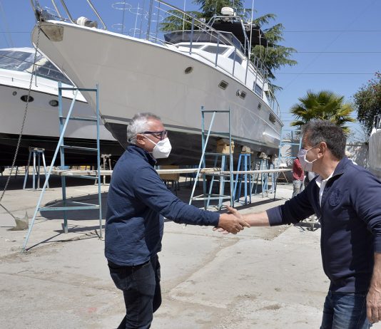 En el varadero Cantieri, Julio Zamora destacó las inversiones en Tigre para la generación de más puestos de trabajo