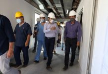 Fernando Moreira y Gabriel Katopodis recorrieron las obras en el Hospital Thompson y anunciaron la cuarta etapa