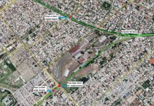 Obras en los pasos a niveles de San Fernando