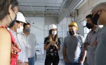 Raverta supervisó las obras de la oficina de ANSES en Ciudadela