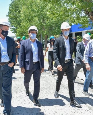 Ghi y Marinucci recorrieron obras de los nuevos puentes para Morón
