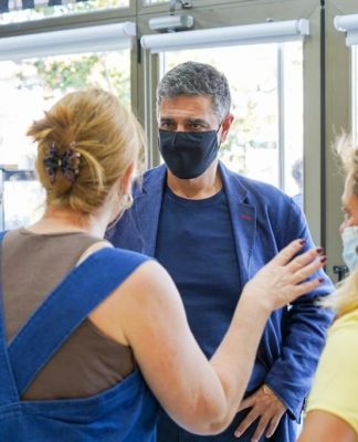 Jorge Macri en San Fernando junto a concejales locales