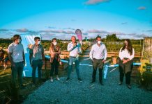 Ariel Sujarchuk y Beto Ramil inauguraron la ampliación de la Huerta Agroecológica Municipal de Maquinista Savio