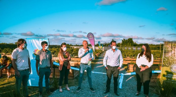 Ariel Sujarchuk y Beto Ramil inauguraron la ampliación de la Huerta Agroecológica Municipal de Maquinista Savio