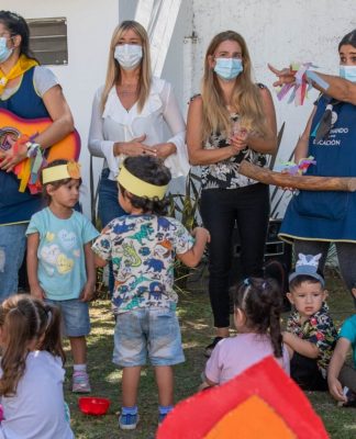 Con un campamento, comenzaron las colonias de los Jardines Maternales de San Fernando