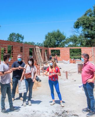 Juan Andreotti visitó las obras de renovación integral del Jardín N°927