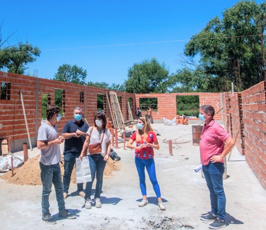 Juan Andreotti visitó las obras de renovación integral del Jardín N°927