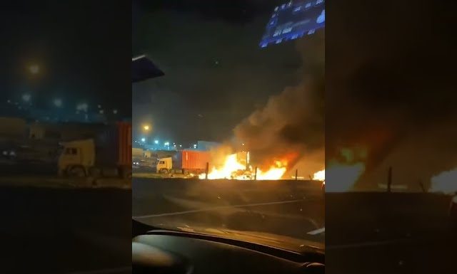 Garín: choque múltiple e incendio con cuatro muertos en la Panamericana