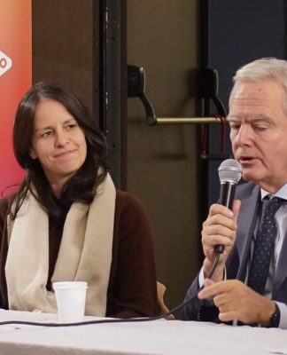 Soledad Martínez recibió a Federico Pinedo en Vicente López