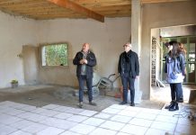 Julio Zamora monitoreó obras de infraestructura en el Jardín de Infantes N°910 de Troncos del Talar