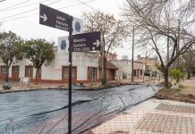 San Isidro: nuevo pavimento en Julián Navarro
