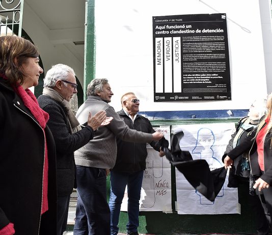 Se repuso la señalización de Sitio de Memoria en la Comisaría 1ra de Tigre