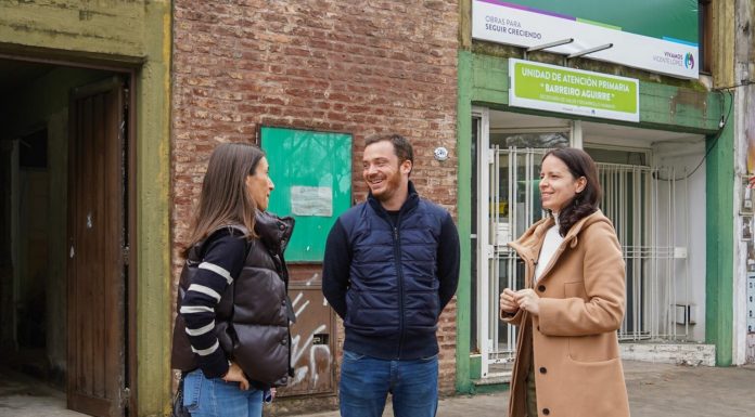 Vicente López: Soledad Martínez recorrió las obras de la UAP Barreiro