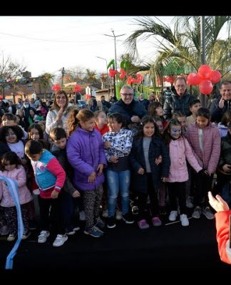 Julio Zamora en Don Torcuato: “Ratificamos la política de remodelación de plazas porque sentimos la aceptación y la valoración de la comunidad”