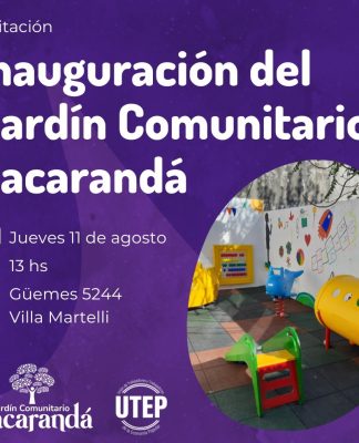 Se inaugura el primer jardín comunitario de Vicente López