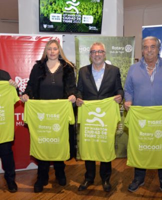 El Municipio, el Club Náutico Hacoaj y el Rotary Club presentaron la 37° edición de la Maratón Ciudad de Tigre