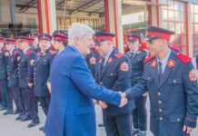 Los Bomberos voluntarios de San Fernando homenajearon a Luis Andreotti