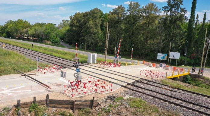 Trenes Argentinos culminó la renovación integral del Paso a Nivel La Bota, en Benavidez
