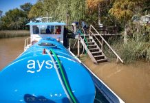 Desde el 2020, AySA entregó más de 13 millones de litros de agua potable a 5 mil familias en el Delta