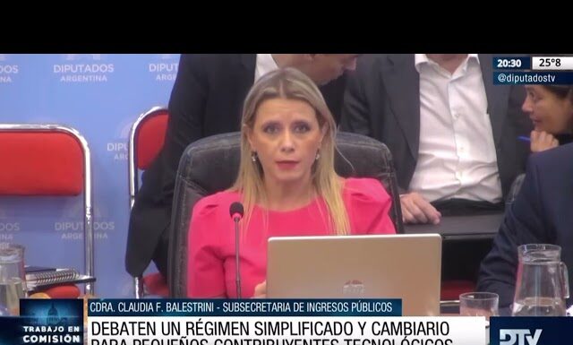 Con el análisis de funcionarios, comenzó en Diputados el debate sobre el proyecto de Monotributo Tecnológico