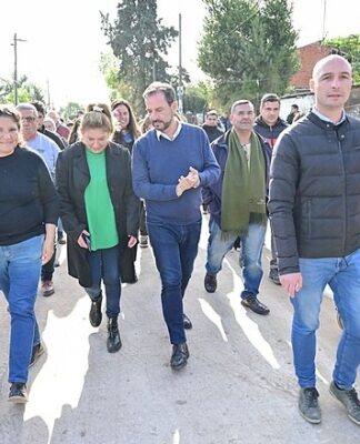 Maquinista Savio: se inauguró la puesta en valor de la calle El Jilguero