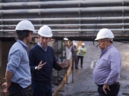 Posse supervisó la etapa final del nuevo túnel Almirante Brown