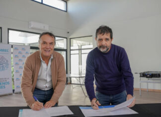 Fernando Moreira inauguró el área deportiva y recreativa del Parque Escuela Costa Esperanza