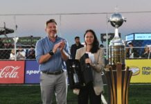 Se inauguró el Fan Zone de la Libertadores en el Paseo de la Costa de Vicente López