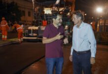 San Martín: Moreira y Katopodis recorrieron la puesta en valor de la Avenida Presidente Perón