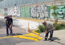 Previo al inicio de clases, el Municipio de Tigre realizó trabajos de mantenimiento vial en establecimientos escolares