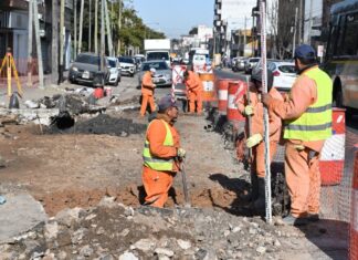Avanzan las obras de la Av. Juan Manuel de Rosas en San Martín