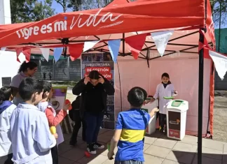 Estudiantes de la Escuela Primaria N°47 de General Pacheco disfrutaron de una kermés ambiental del Municipio de Tigre