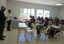 Julio Zamora inspeccionó el funcionamiento de la nueva Escuela Secundaria N°47 de Benavídez
