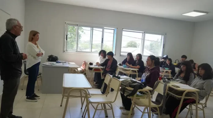 Julio Zamora inspeccionó el funcionamiento de la nueva Escuela Secundaria N°47 de Benavídez