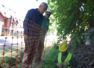 Julio Zamora recorrió obras de gas en Benavídez: “Este es un elemento esencial para la vida cotidiana de los vecinos”