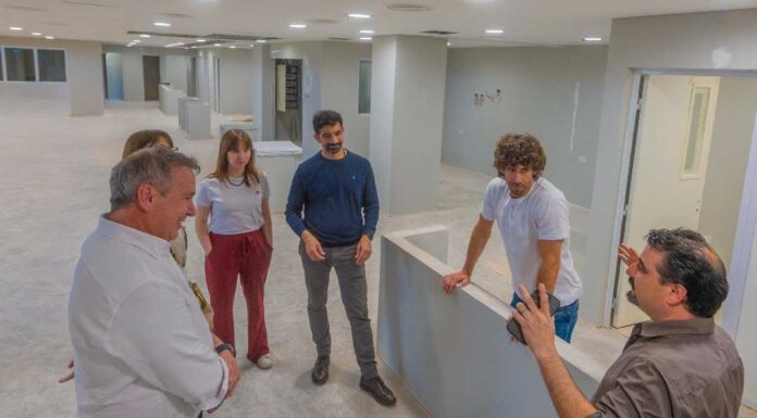 Juan Andreotti visitó la obra del nuevo Sector de Internación Pediátrica del Hospital Provincial Cordero
