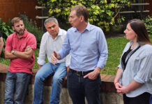 Santilli y López Medrano escucharon a vecinos de San Andrés “cansados de la inseguridad”