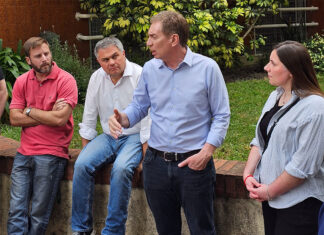 Santilli y López Medrano escucharon a vecinos de San Andrés “cansados de la inseguridad”